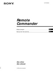 Sony RM-LP204 Manual De Instrucciones