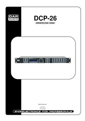 DAP Audio DCP-26 Manual