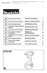 Makita DTD152ZJ Manual De Instrucciones