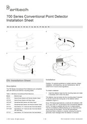 Aritech 700 Serie Manual De Instrucciones