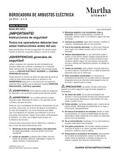 SNOWJOE Martha STEWART MTS-EHT22 Manual Del Operador