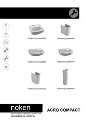 Porcelanosa Noken ACRO COMPACT 100080139 N380000005 Manual Del Usuario