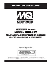 MQ Multiquip WNITEMAN HHN-31V Manual De Operación