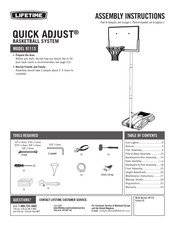 Lifetime QUICK ADJUST 91113 Instrucciones De Ensamblaje