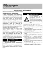 Carrier N4H5S Instrucciones De Instalación