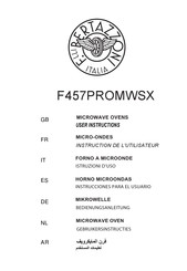 Bertazzoni F457PROMWSX Instrucciones Para El Usuario