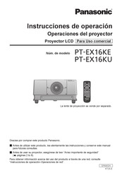 Panasonic PT-EX16KE Instrucciones De Operación