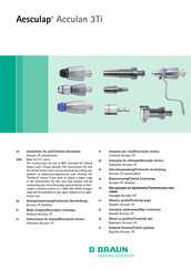 Braun Aesculap Acculan 3Ti Instrucciones De Manejo/Descripción Técnica