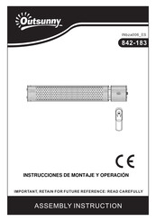 Outsunny 842-183BK Instrucciones De Montaje