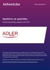 Adler europe AD 7749 Manual De Uso