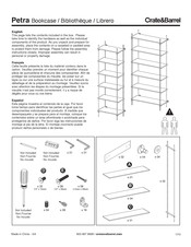 Crate&Barrel Petra Instrucciones De Montaje