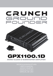 Crunch Ground Pounder GPX1100.1D Manual De Uso