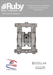 ALPHA DYNAMIC PUMPS RUBY 040 Instalación Funcionamiento Y Mantenimiento