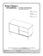 Better Homes and Gardens FLYNN BH47-021-199-13 Instrucciones De Ensamble