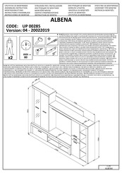 Forma Ideale ALBENA UP 00285 Instrucciones De Montaje