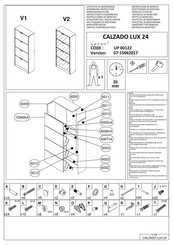 Forma Ideale CALZADO LUX 24 UP 00122 Instrucciones De Montaje