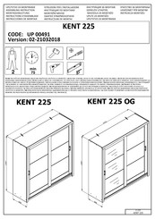 Forma Ideale KENT 225 UP 00491 Instrucciones De Montaje