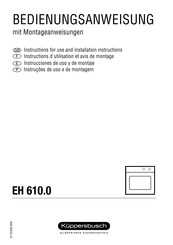 Kuppersbusch EH 610.0 Instrucciones De Uso Y De Montaje