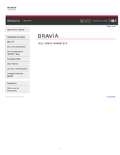 Sony BRAVIA KDL-50W707A Manual