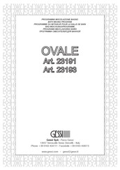 Gessi OVALE 23193 Manual Del Usuario