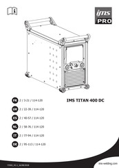 IMS PRO TITAN 400 DC Manual De Instrucciones