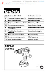 Makita DDF458RTJ Manual De Instrucciones