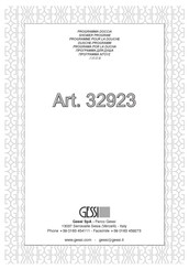Gessi 32923 Manual Del Usuario