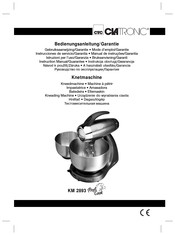 Clatronic Profi Cook KM 2893 Instrucciones De Servicio/Garantía