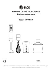elco PB-4415-4 Manual De Instrucciones