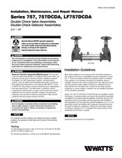Watts LF757DCDA Serie Manual De Instalación & Mantenimiento