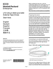 Hewlett Packard LTO-5 Ultrium 3280 Manual Del Usuario