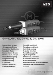 AEG GSL 500 Instrucciones De Uso