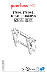 peerless-AV ST640 Instrucciones De Montaje