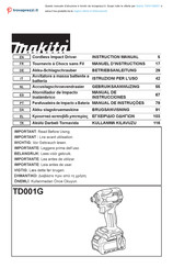 Makita TD001GM201 Manual De Instrucciones