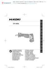 HIKOKI CR 18DBLW4 Instrucciones De Manejo