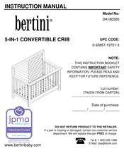 Bertini DA1805B5 Manual De Instrucciones