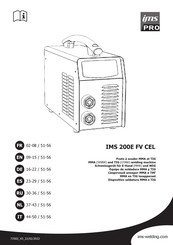 ims PRO IMS 200E FV CEL Manual Del Usuario