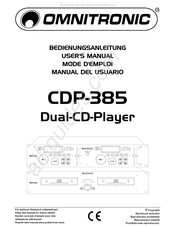 Omnitronic CDP-385 Manual Del Usuario