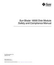 Sun Microsystems Sun Blade 6000 Manual De Instrucciones