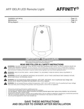 Acuity Brands AFFINITY LITHONIA LIGHTING AFF OELR LED Manual Del Usuario