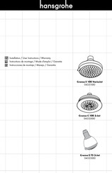 Hansgrohe Croma E 75 3-Jet 04335 0 Serie Instrucciones De Montaje