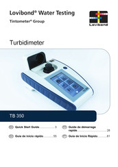 Tintometer Lovibond TB 350 Guia De Inicio Rapido