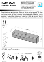 Forte KARDIGAN KRGM01B-0005 Instrucciones De Montaje