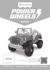 Power Wheels HPP70 Manual Del Usuario