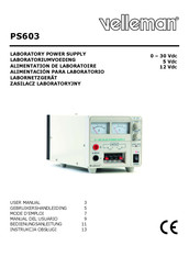 Velleman PS603 Manual Del Usuario