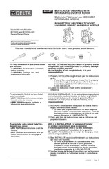 Delta MULTICHOICE R22000-WS Manual Del Usuario