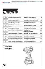 Makita TW008GZ Manual De Instrucciones