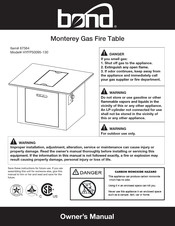 Bond Monterey HYFP50095-130 Manual Del Usuario