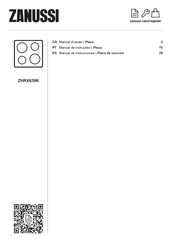 Zanussi ZHRX639K Manual De Instrucciones