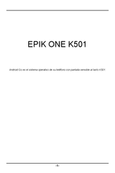 Epik ONE K501 Manual